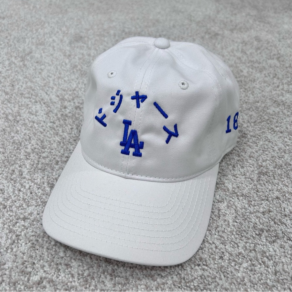 Los Angeles Dodgers Yoshinobu Yamamoto White Embroidered Japan Baseball Hat